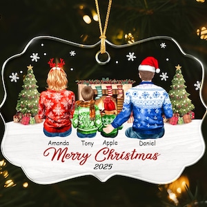 Personalized Family Christmas Ornament 2025, Xmas Family Keepsake Ornament, Custom Ornament Family, Christmas Tree Decor