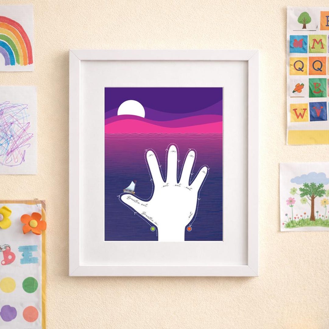 Kids Breathing Poster | Mindfulness for Children | Calm Down Corner ...
