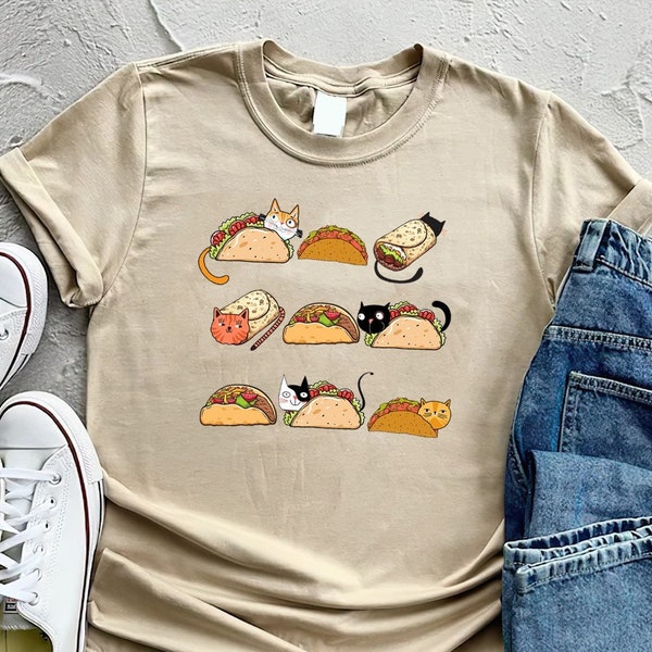 Taco Cat Shirt, Taco Day Shirt, Cute Cat Taco Shirt, Cat Lover, Taco Tuesday Every Day