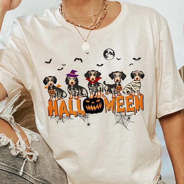 Dachshund Halloween Shirt, Pumpkin Shirt, Fall Dachshund Shirt, Dachshund Lover Gift, Halloween Gift