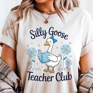 Camisa do Clube de Professores, Camisa do Professor Ganso, Camisa Bonita de Professor, Camisa de Volta às Aulas, Presente de Agradecimento ao Professor