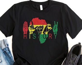 Black History Sign Language T-Shirt: Black Lives Matter