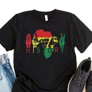 Black History Sign Language T-Shirt: Black Lives Matter