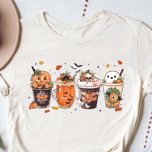 Halloween Coffee Shirt,  Coffee Lover Autumn Shirt, Thanksgiving Shirt, Halloween Shirt,Pumpkin Spice, Cute Halloween Shirt, Halloween Shirt