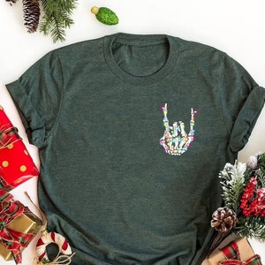 Skeleton Christmas Light Shirt, Funny Skeleton Shirt, Christmas Family Matching Shirt