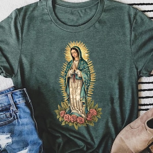 Our Lady of Guadalupe Shirt, Virgin Mary Shirt, Christian Shirt, Jesus Love Shirt,  Religion Shirt