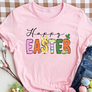 Happy Easter Shirt, Cute Easter Shirt, Bunny Shirt, Easter Bunny Shirt, Cute Easter Shirt