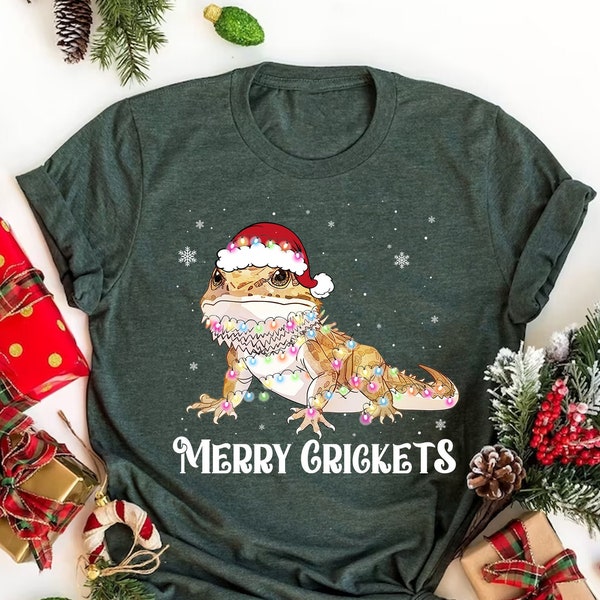 Bearded Dragon Christmas Shirt, Cute Bearded Dragon Christmas Light, Bearded Dragon Gift Owner