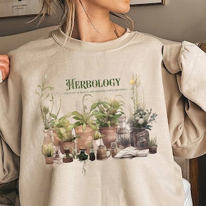 Vintage Herbology Plants Shirt: Botanical Witch T-Shirt
