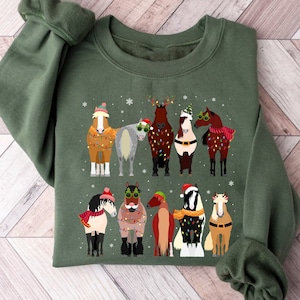 Horse Christmas Shirt, Horse Lover Shirt, Christmas Farm Animals Shirt, Funny Horse Christmas, Horse Mom Shirt