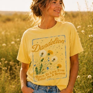 Dandelion Shirt, Country Music Graphic Shirt, Dandelion Lover Gift