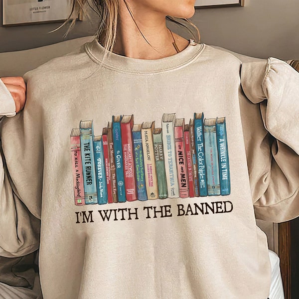 Estoy con la camisa de libros de lectura prohibidos, camisa de libros prohibidos, camisa de bibliotecario, camisa amante de la lectura