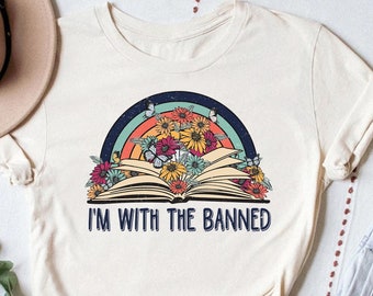 I'm With The Banned, Banned Books, Read Banned Books, Teacher Librarian Gift