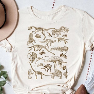 Dinosaur Skeleton Shirt, Vintage Dinosaur Kinds Shirt, Dino Shirt, Dinosaur Lover Shirt, Gift For Dino Lover