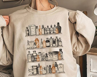 Vintage Apothecary Bottles Shirt - Pharmacy Technician Gift
