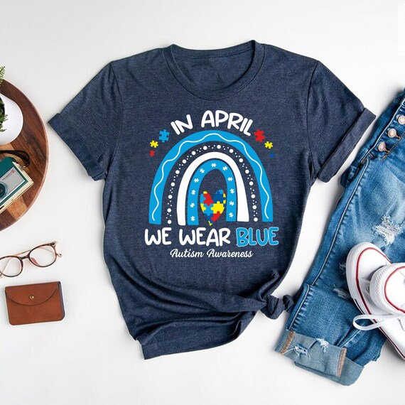 Women's Autism Awareness Shirt – 'Be Kind' Blue Puzzle Graphic Tee For April Support - View #11