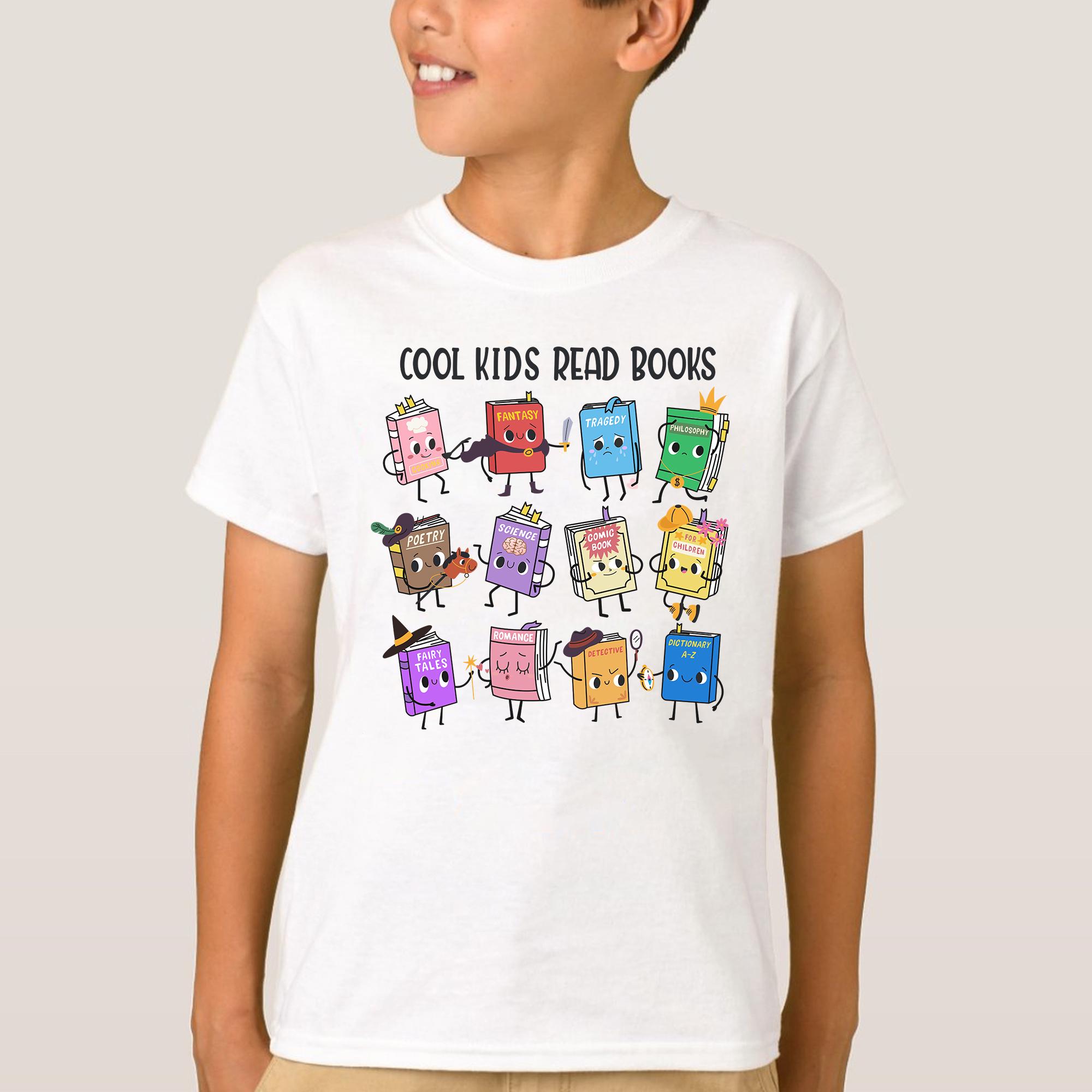 Kids Read Books Cotton T-shirt, Teacher Librarian Gift - Etsy