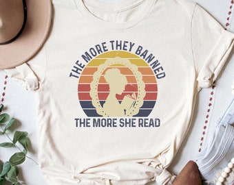 Banned Books Shirt, Reading Lover Cotton Tee