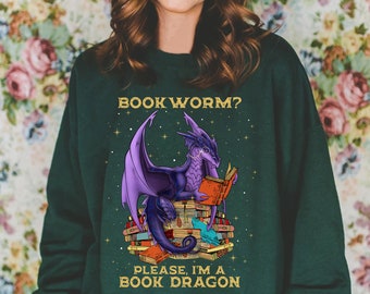 Camiseta del Libro del Dragón: Camiseta de la Biblioteca para Amantes de la Lectura y Ratones de Biblioteca