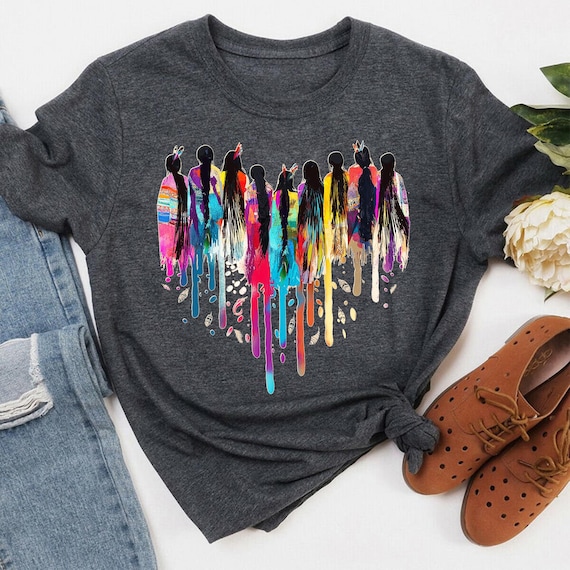 MMIW Feather Shirt: Indigenous Pride Cotton Tee