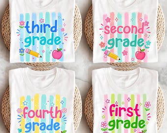 Teacher Team Shirts, School Staff Tee, First to Fifth Grade Back to School Gift