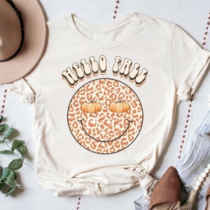 Hello Fall Pumpkin Shirt, Pumpkin Spice Season Shirt, Autumn Shirt, Cute Fall Pumpkin Shirt