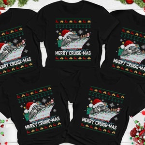 Christmas Cruise 2023 Ugly Sweater Shirt, Family Christmas Cruise Trip Shirt, Personalized Christmas Family Shirt