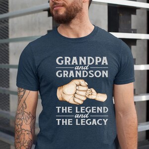 Grandpa Shirt, Grandpa and Grandson the Legend & the Legacy, Father&#39;s Day Shirt, Papa Shirt