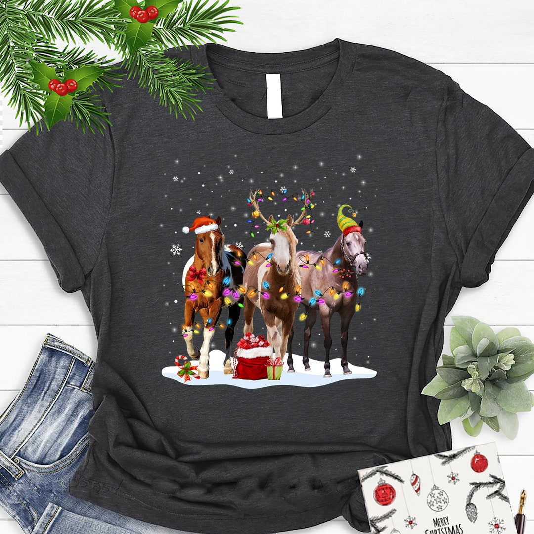 Christmas horse shirt