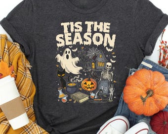 Vintage Halloween T-Shirt: Kürbis-T-Shirt