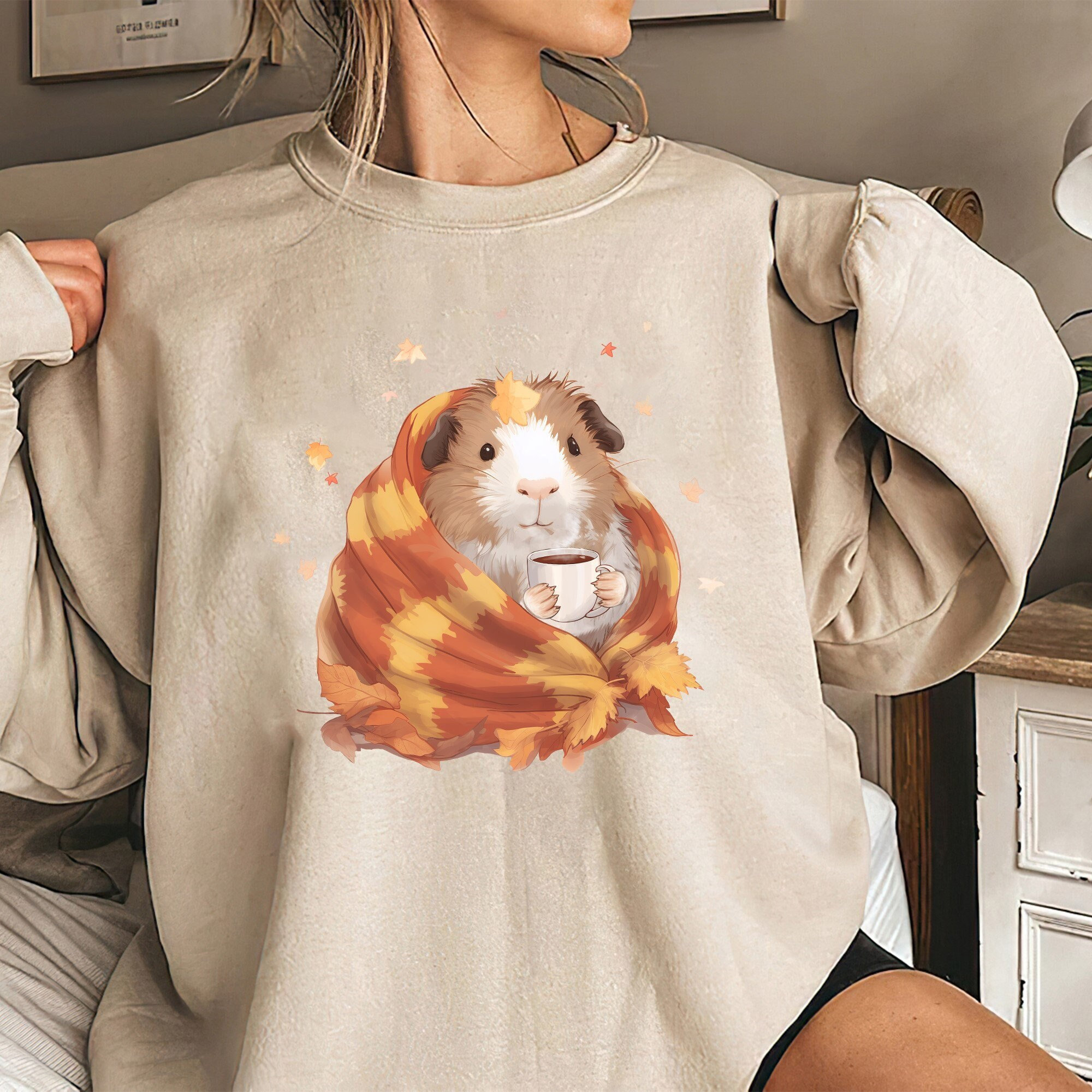 Guinea Pig in A Blanket Shirt, Autumn Fall Shirt - Etsy