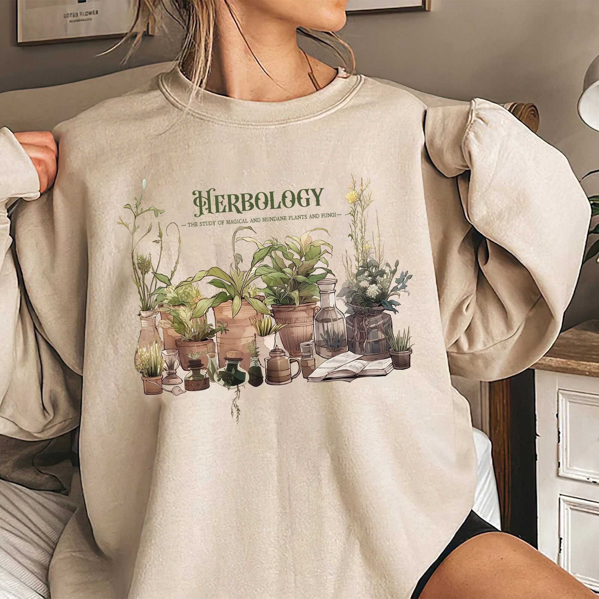 Vintage Herbology Plants Shirt: Botanical Witch T-Shirt
