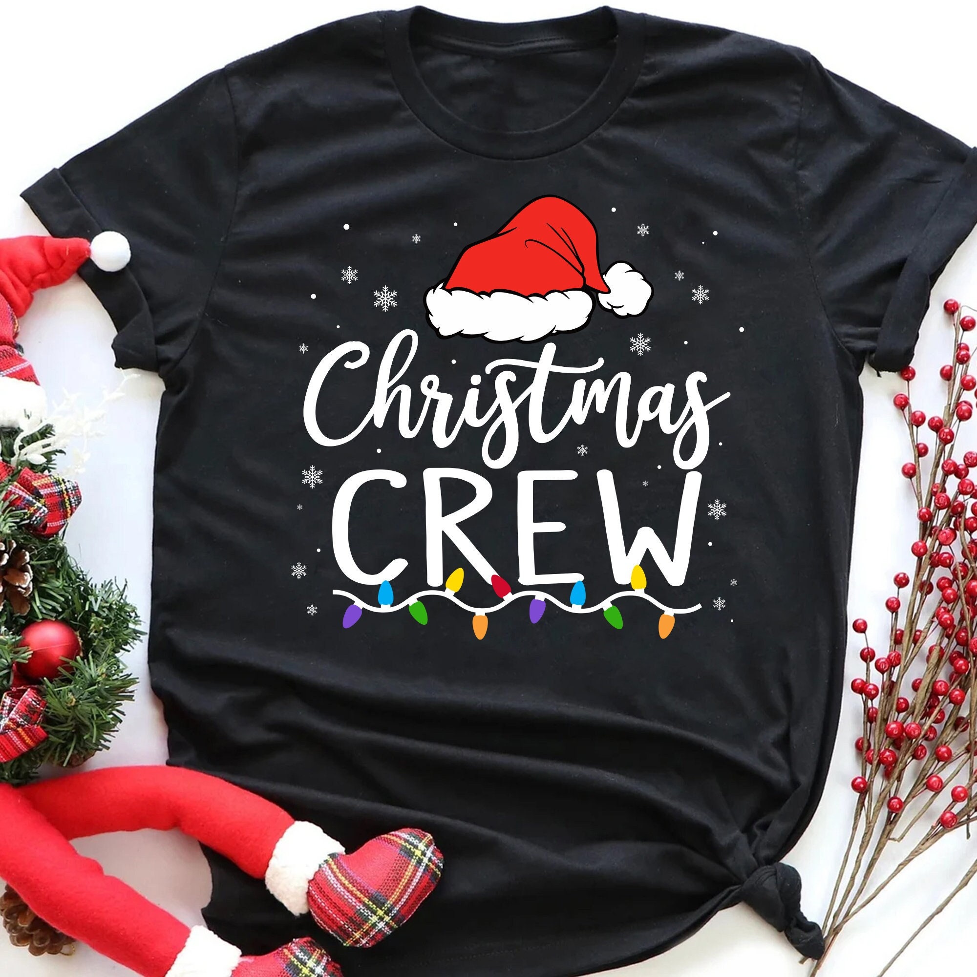 Christmas Crew 2023 Shirt: Matching Family Cotton Tee