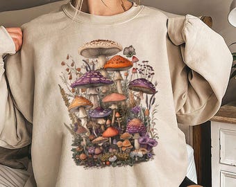 Mushroom Cottagecore Shirt: Vintage Nature Lover Gift