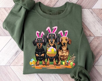 Dachshund Easter Shirt, Happy Easter Shirt, Dachund Egg Shirt, Easter Dog Shirt, Dachshund Lover Shirt