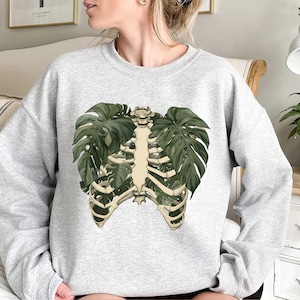 Skeleton Rib Plant Shirt, Plant lover Shirt, Plant Gift, Plant Lover Gift, Plant Mom