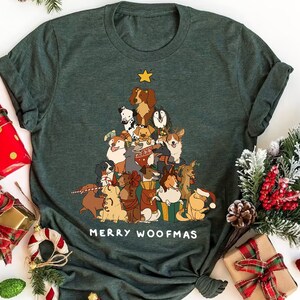 Merry Woofmas Dog Shirt, Christmas Dog Puppy Shirt, Christmas Dog Shirt, Dog Lover Shirt