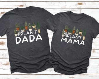 Plant Mama Dada Shirt: Botanical Gardener Retro Tee