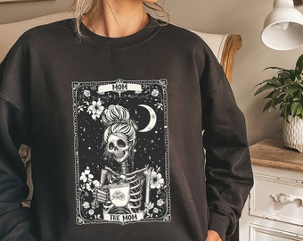 Mom Skeleton Tarot Card Shirt, Witchy Mother's Day Gift