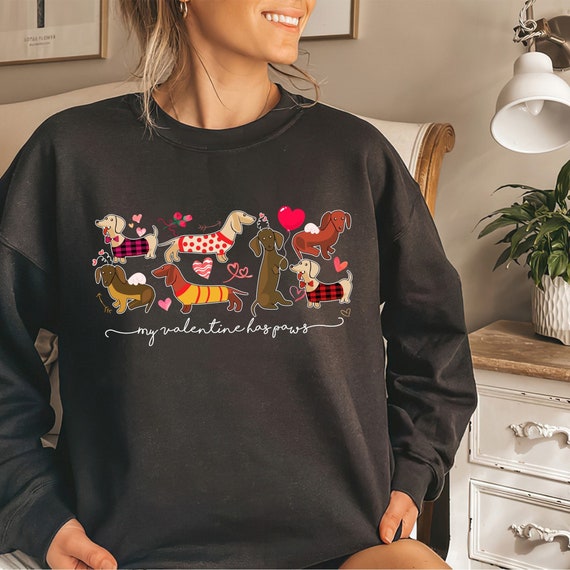 Dachshund Valentine Shirt, Dachshund Lover Shirt, Valentine Gift For Dachshund Owner