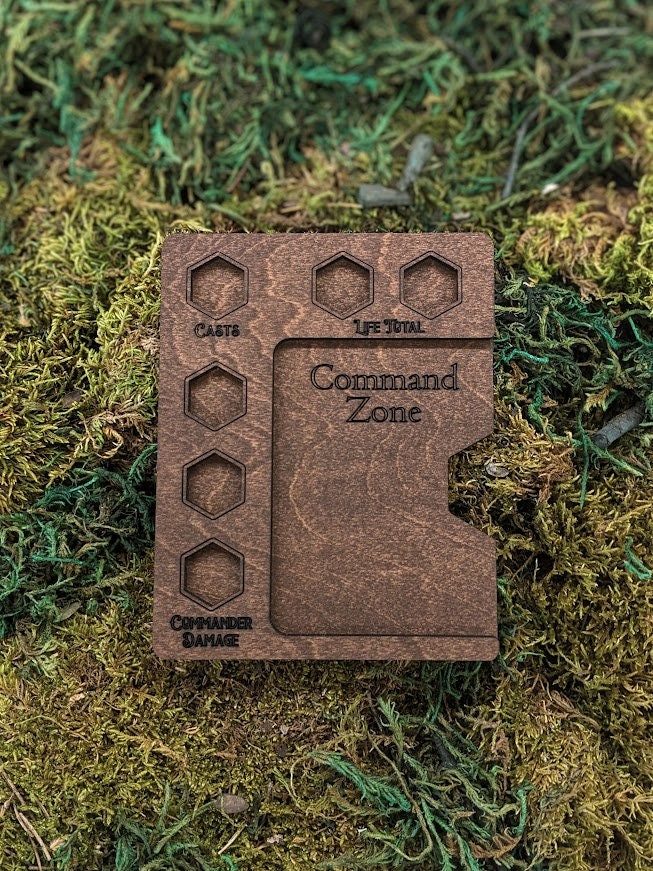 Handcrafted MTG Command Zone, Wooden Magic the Gathering EDH Commander ...