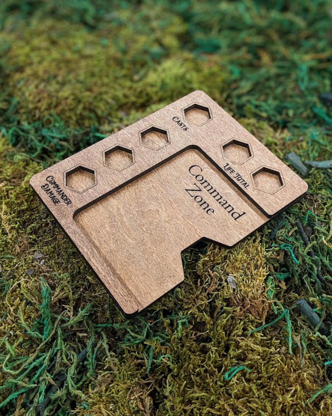 Handcrafted MTG Command Zone, Wooden Magic the Gathering EDH Commander ...