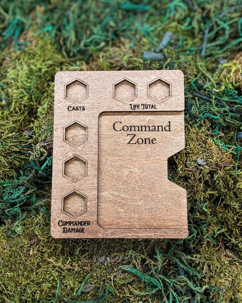 Handcrafted MTG Command Zone, Wooden Magic the Gathering EDH Commander ...