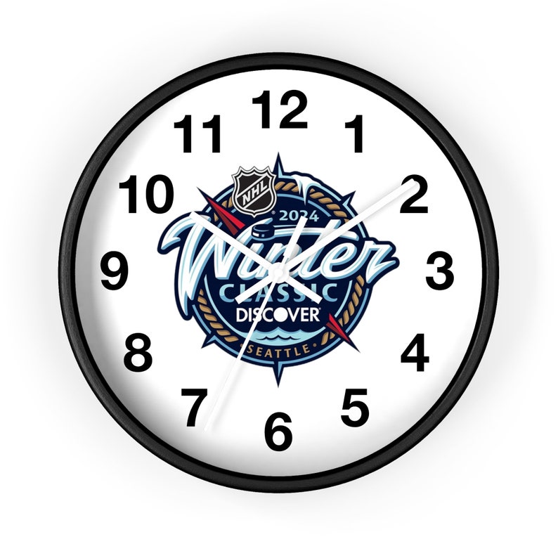 NEW NHL Winter Classic 2024 Theme Wall Clock, Vegas, Seattle, Ice