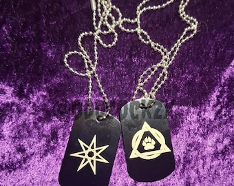 Therian, Otherkin, Otherhearted  - Metal Dog Tag Pride Necklace - Handmade Gift for Alterhuman,Therian or otherkin