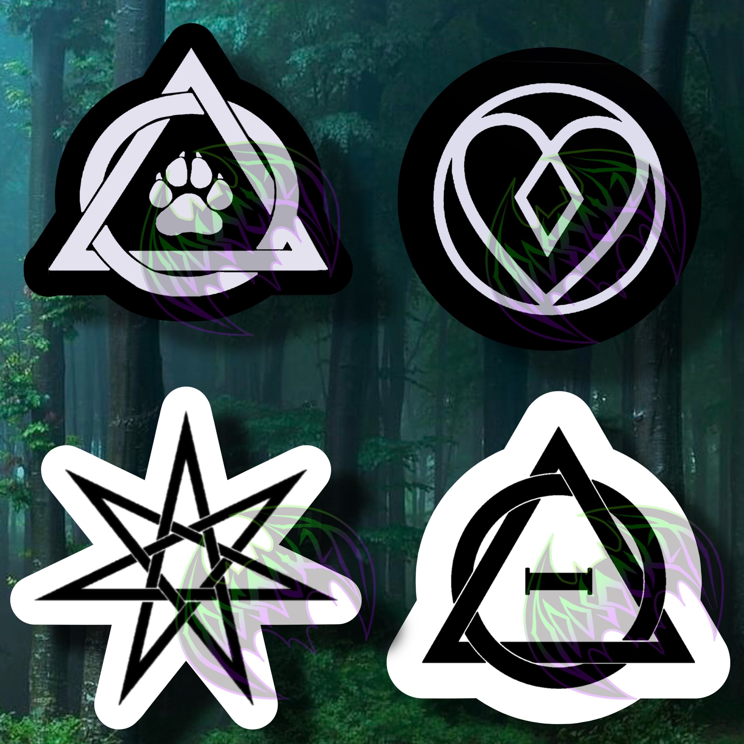 Nature Therian Symbol Sticker for Sale by arccitius