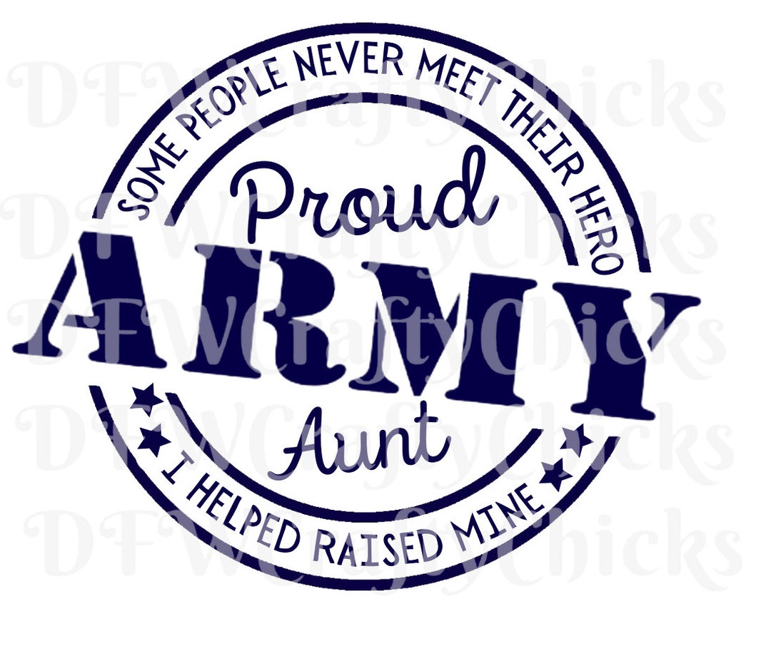 Proud US Army Aunt - Military United States Emblem