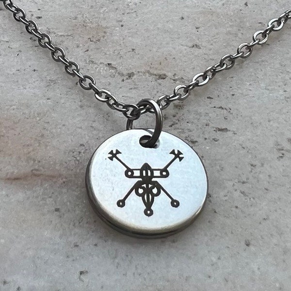 Sigil of Beelzebub / Belzebub / Bael Pendant - Occult Jewelry - Necklace - Left Hand Path -Satanic Seal Symbol Charm | Goetia Demon Infernal