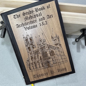 The Study-Book of Mediaeval Architecture and Art Volume 1 and 2 | Handmade Book | Architecture Book | Mediaeval Book | Wooden Book | Classic