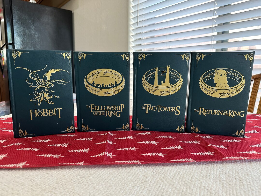 Leather Bound Hobbit And Lord Of The Rings